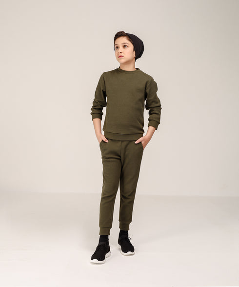 Boys' Basic Waffle Knit Set